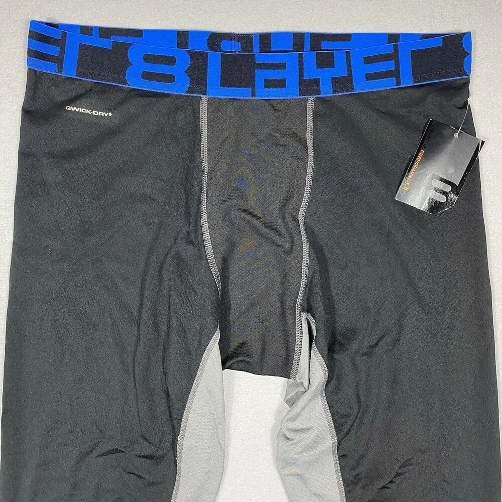 Layer 8 Qwick-Dry Under Garment Muscle Support Performance Leggings‎ Size L